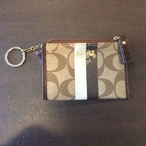Coach keychain small wallet.